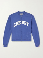 Cherry Los Angeles - Logo-Appliquéd Cotton-Jersey Zip-Up Sweatshirt - Blue