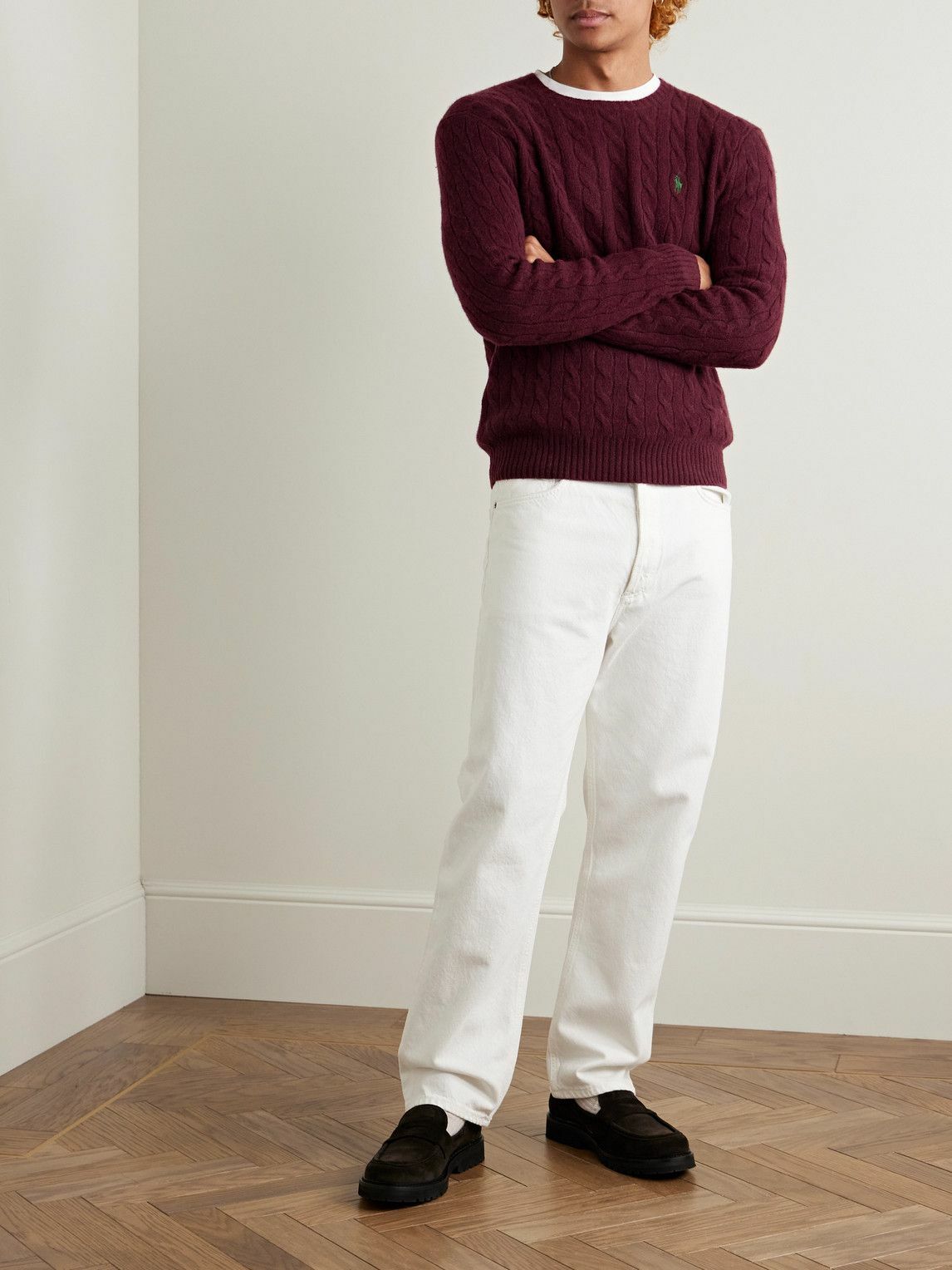 Polo Ralph Lauren - Slim-Fit Cable-Knit Wool and Cashmere-Blend
