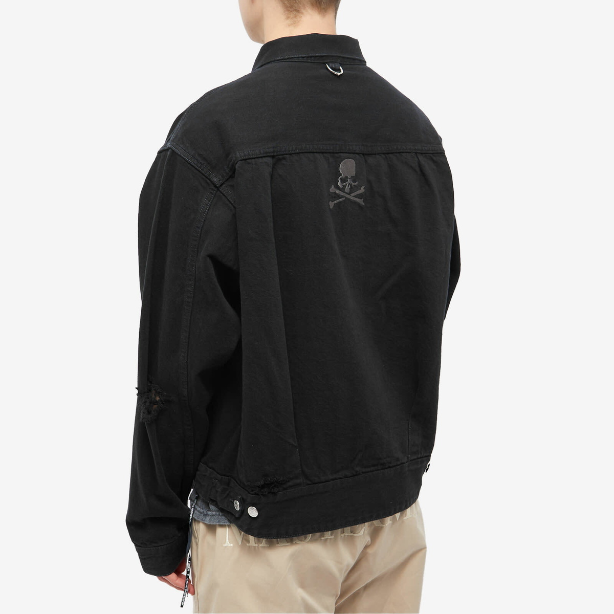MASTERMIND WORLD Men's Denim Trucker Jacket in Black