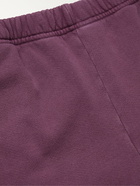 Les Tien - Tapered Garment-Dyed Cotton-Jersey Sweatpants - Purple