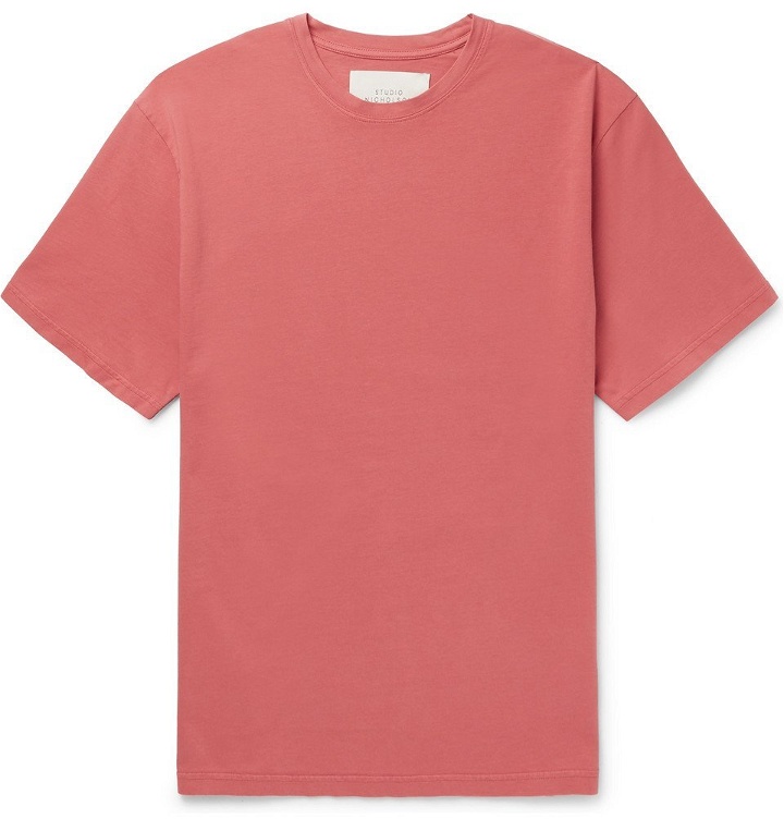 Photo: Studio Nicholson - Letra Mercerised Cotton-Jersey T-Shirt - Pink