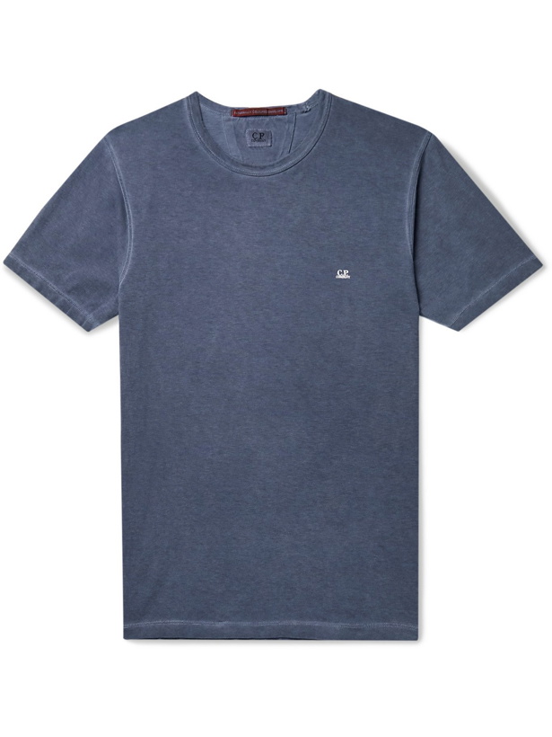 Photo: C.P. COMPANY - I.C.E. Garment-Dyed Cotton-Jersey T-Shirt - Blue - S