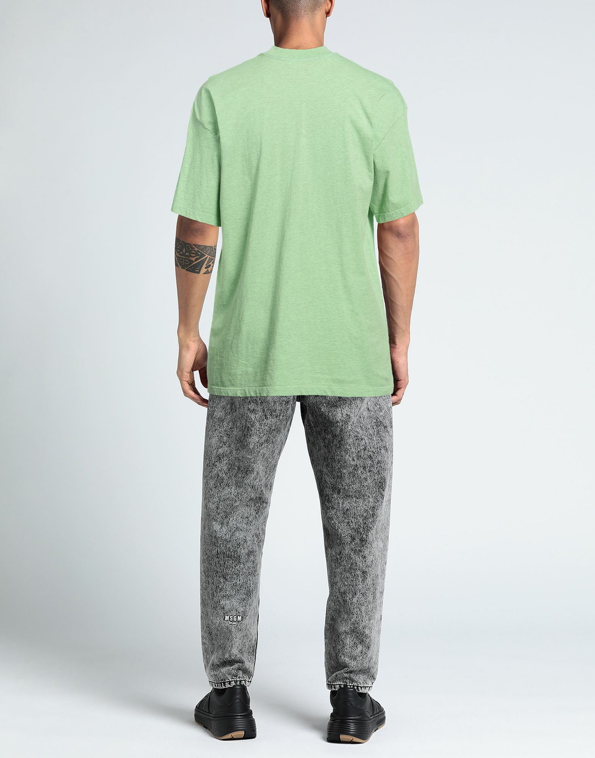 Msgm Mens T-shirt Light in Green