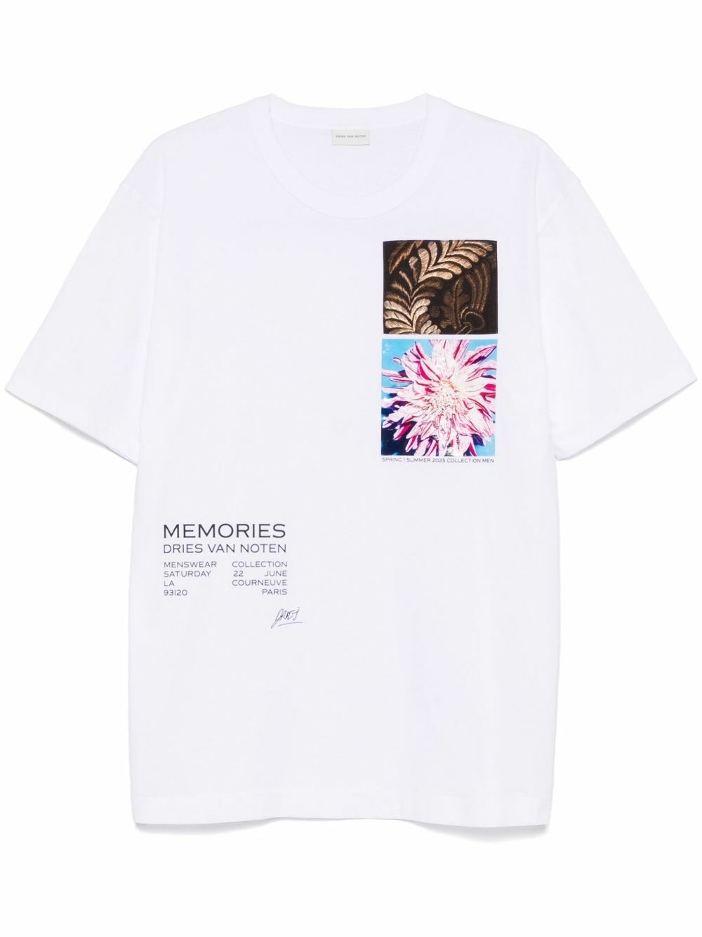 Dries Van Noten SSENSE Exclusive White Mika Ninagawa Edition