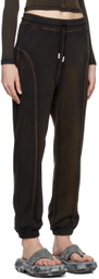 Eckhaus Latta Black Paneled Lounge Pants