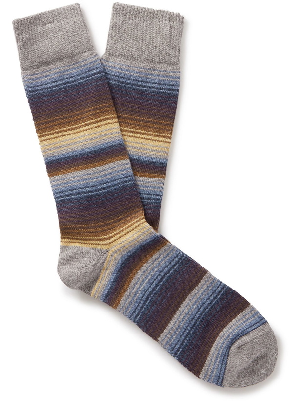 Photo: Anonymous ism - Sarape Striped Knitted Socks