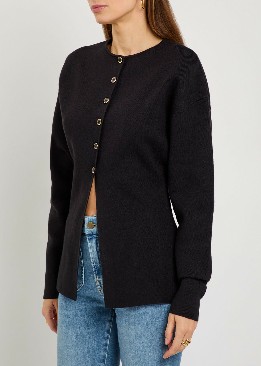 Good American Knit Cardigan Black