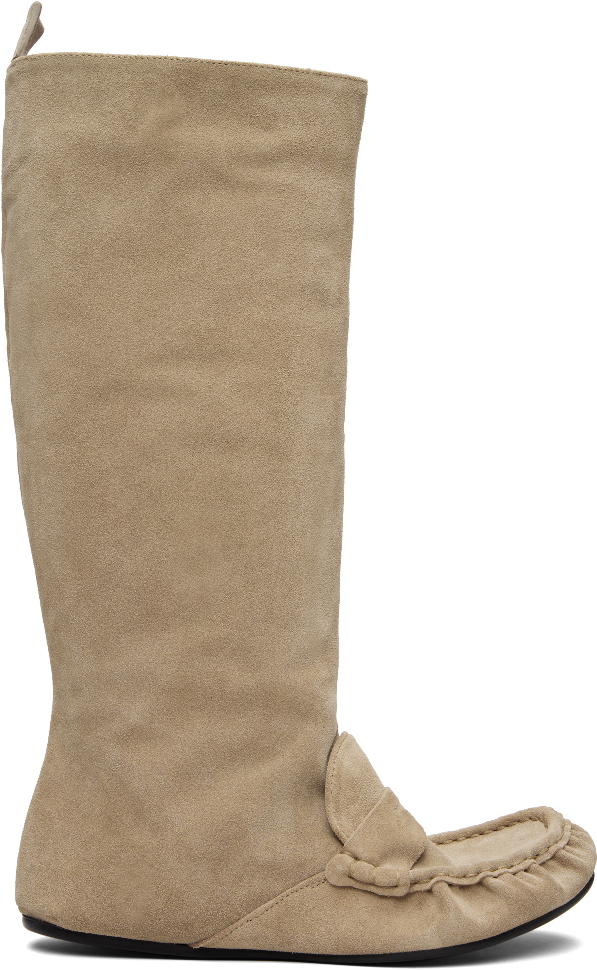 Acne Studios Beige Slouch Saddle Tall Boots