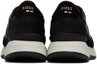 BOSS Black Paneled Sneakers
