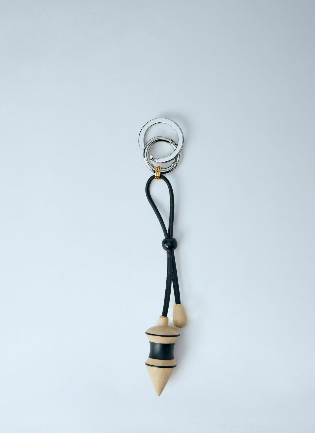 Lemaire Black Stripes Pendulum Bag Charm