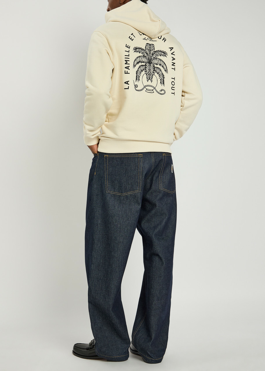 Les Deux Diaz Printed Cotton Sweatshirt Ivory