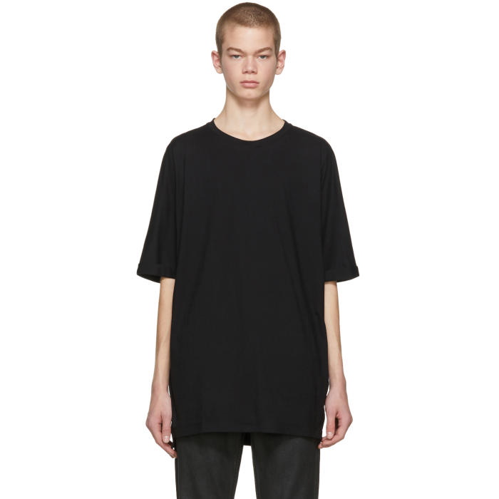 Photo: Helmut Lang Black Oversized Uni Sleeve T-Shirt