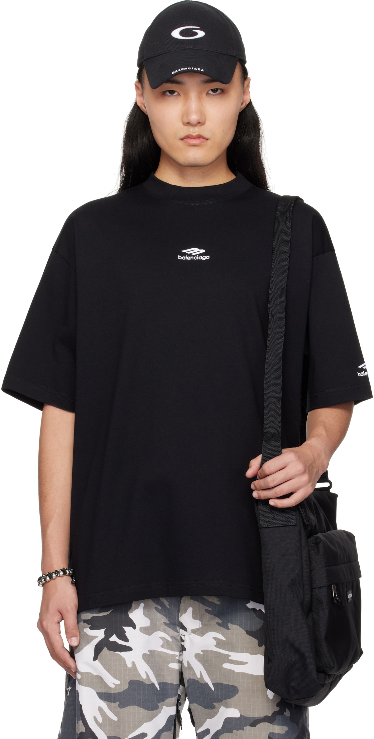 Balenciaga Black 3B Sport T-shirt Balenciaga