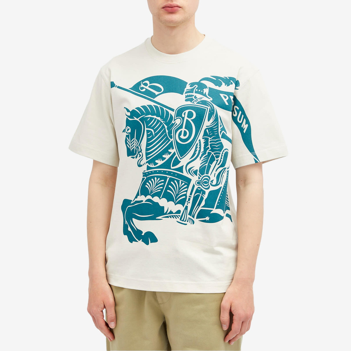 Burberry Men's EKD T-Shirt in Plaster Burberry
