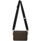 Fendi Black and Brown Forever Fendi Camera Bag