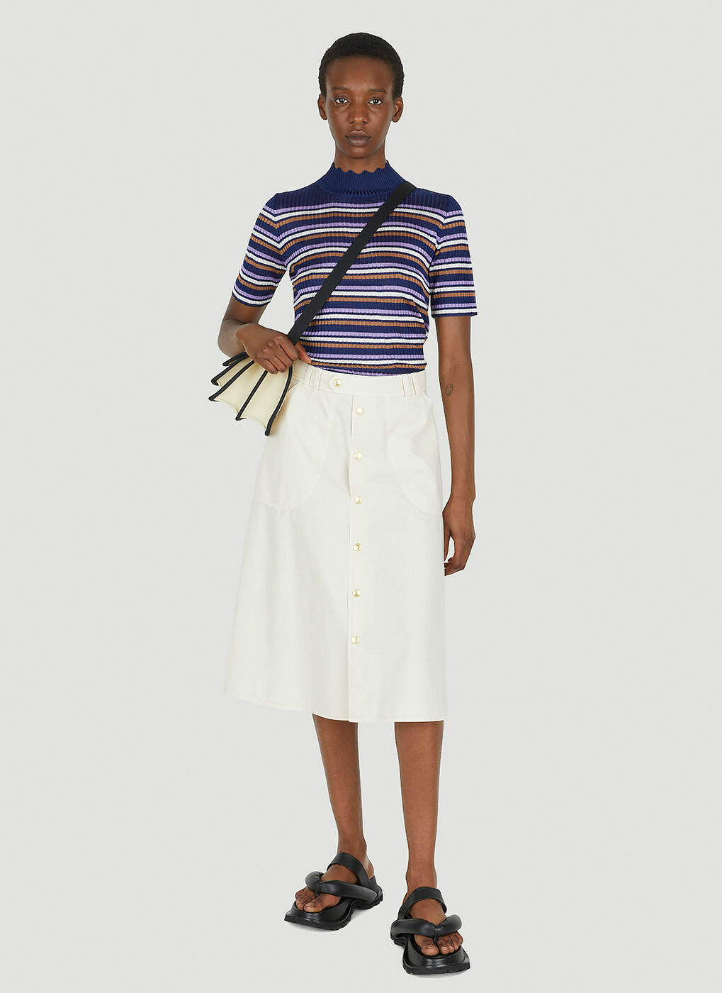 A.P.C. - Jamie Skirt in White A.P.C.