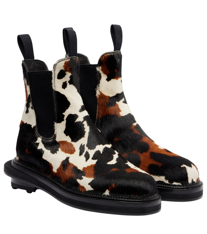 Photo: Sacai x J.M. Weston calf hair ankle boots