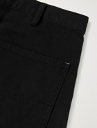 GENERAL ADMISSION - Channel Straight-Leg Cotton-Canvas Cargo Trousers - Black