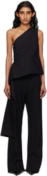St. Agni Black Asymm Origami Top