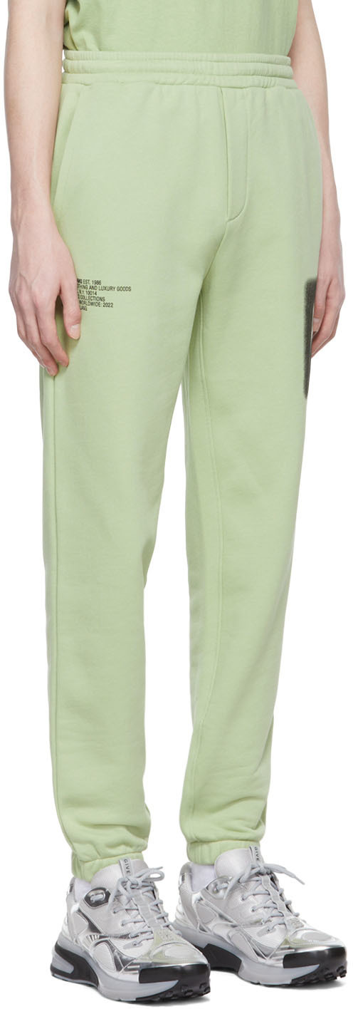 Helmut Lang Green Cotton Lounge Pants