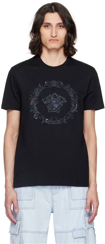 Photo: Versace Black Medusa Cartouche T-Shirt