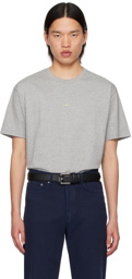 A.P.C. Gray Boxy Printed Micro Logo T-Shirt