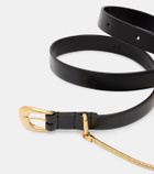 Jil Sander Curve chain-detail leather belt