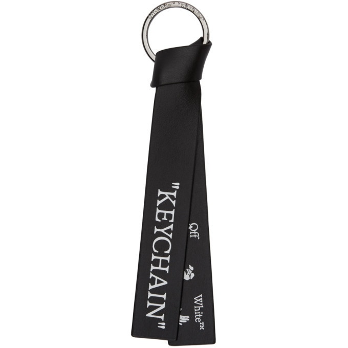 Photo: Off-White Black Quotes Keychain
