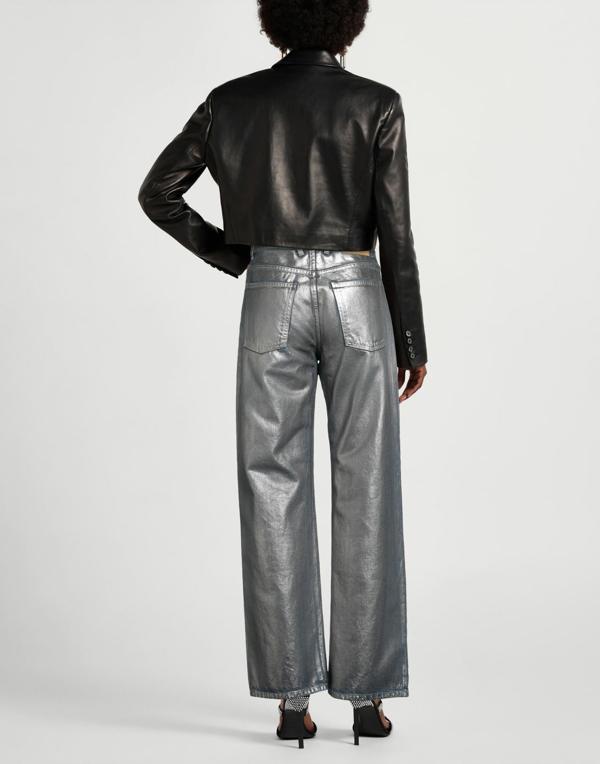 Misbhv Womens Jeans in Silver