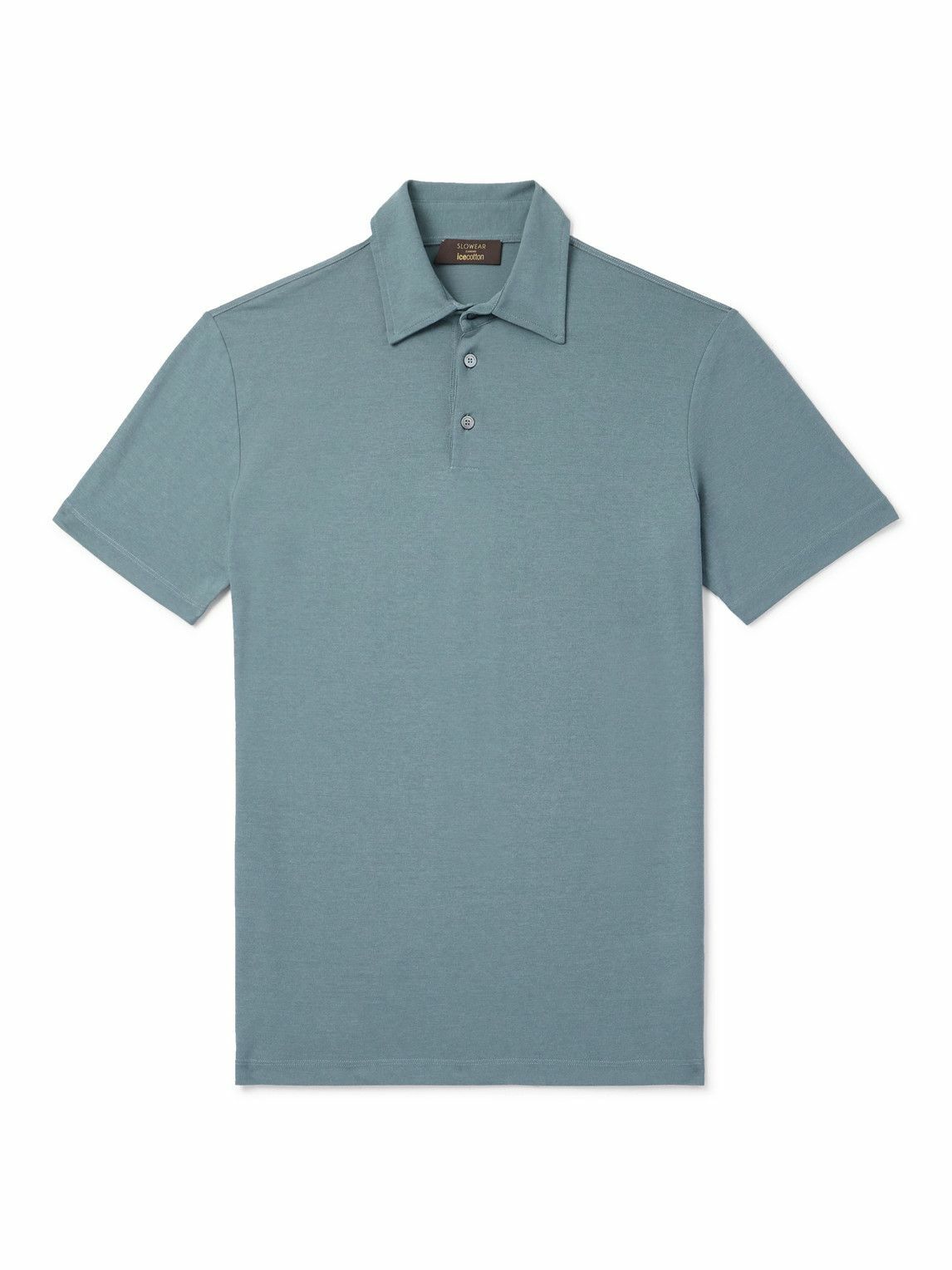 Incotex - Zanone Slim-Fit IceCotton Polo Shirt - Blue