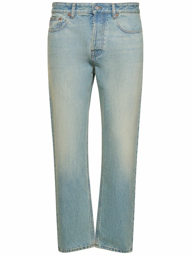 Photo: VALENTINO - Cotton Denim Regular Jeans