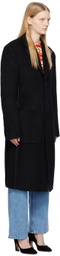 Eckhaus Latta Black Form Coat