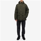 Fred Perry Authentic Men's Padded Zip-Through Jacket in Hunting Green