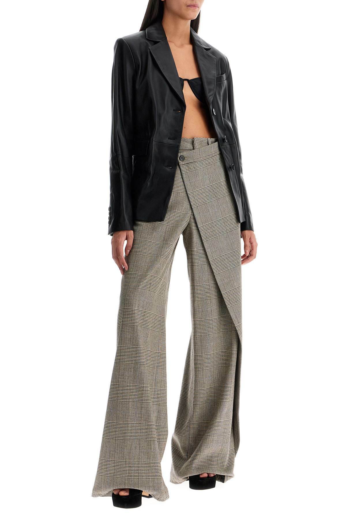 LOULOU STUDIO aldo leather blazer Black