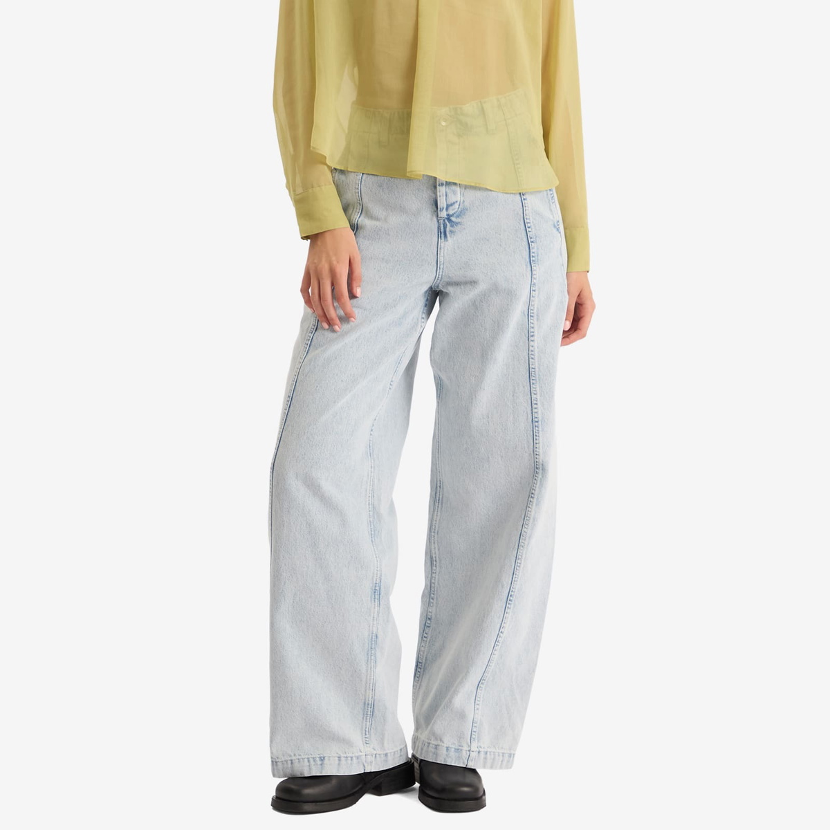 YMC Women's Displaced Seam Jeans in Indigo