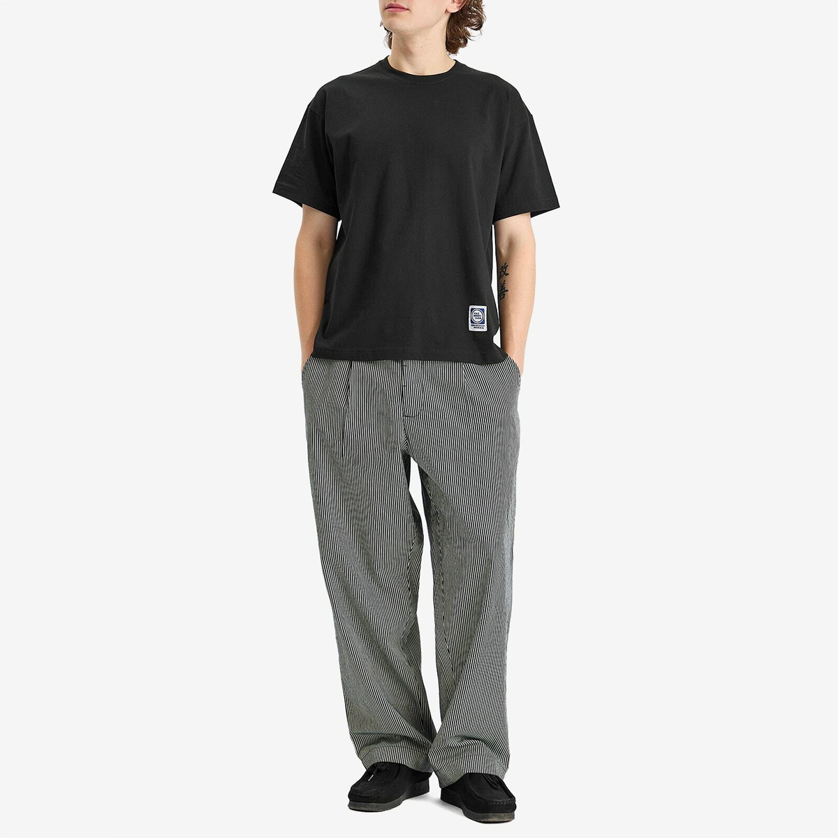 Universal Works Men's Loose T-Shirt in Black