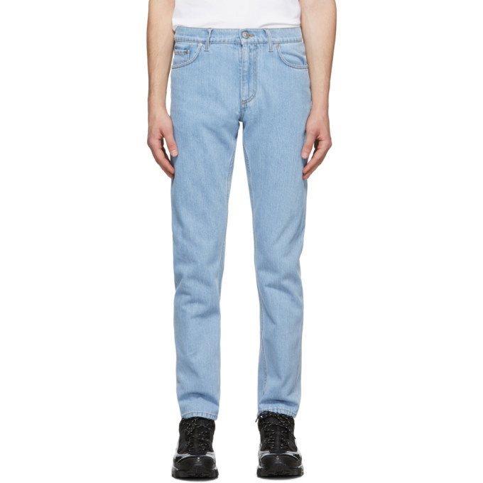 Photo: Burberry Blue Japanese Denim Straight-Fit Jeans