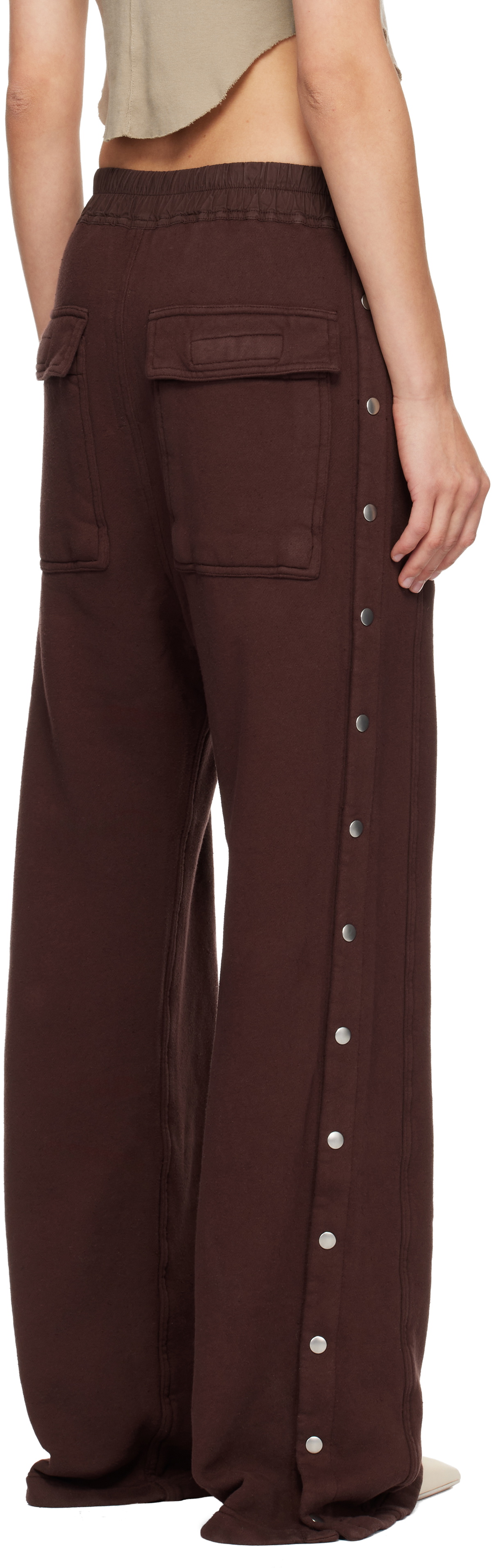 Rick Owens DRKSHDW Burgundy Concordians Pusher Lounge Pants