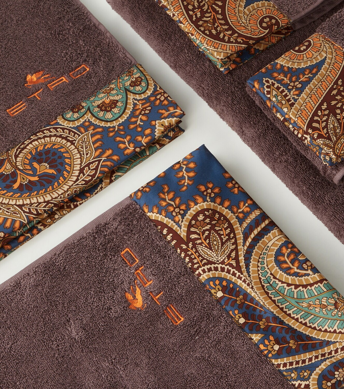 Etro Set of 5 cotton terry towels