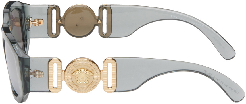 EMBOSSED LOGO MEDUSA BIGGIE SQUARE FRAME SUNGLASSES VE 6787 IN ACETATE