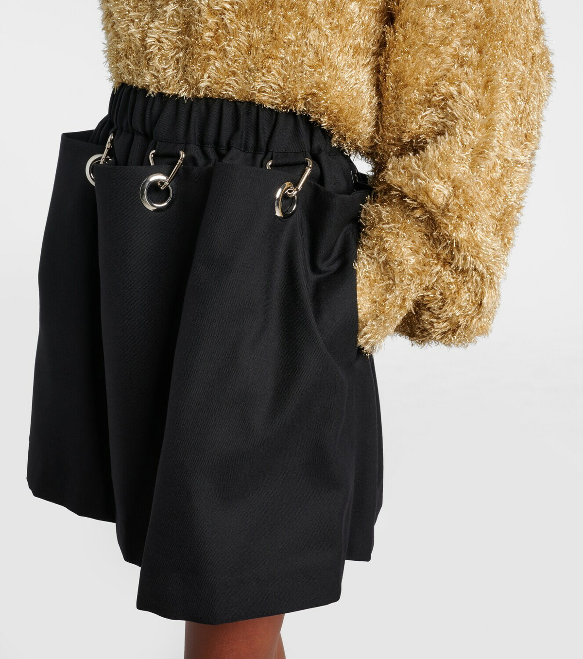 Noir Kei Ninomiya Wool miniskirt