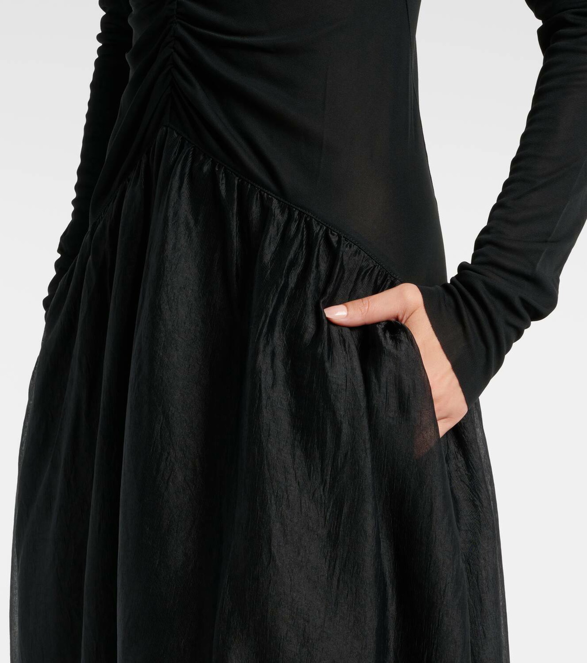 Jacques Wei Gathered maxi dress