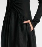 Jacques Wei Gathered maxi dress