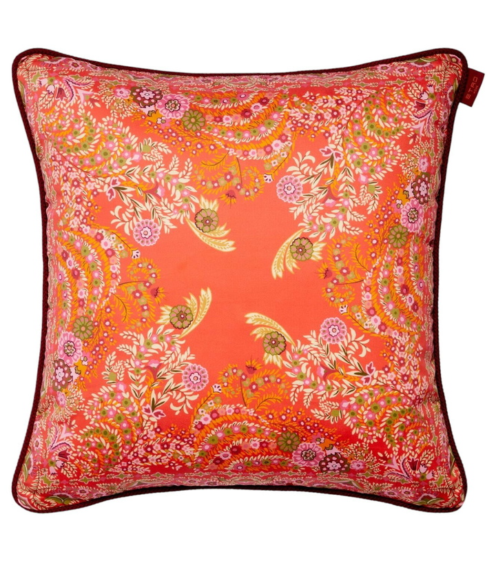 Photo: Etro Floral cotton jacquard cushion