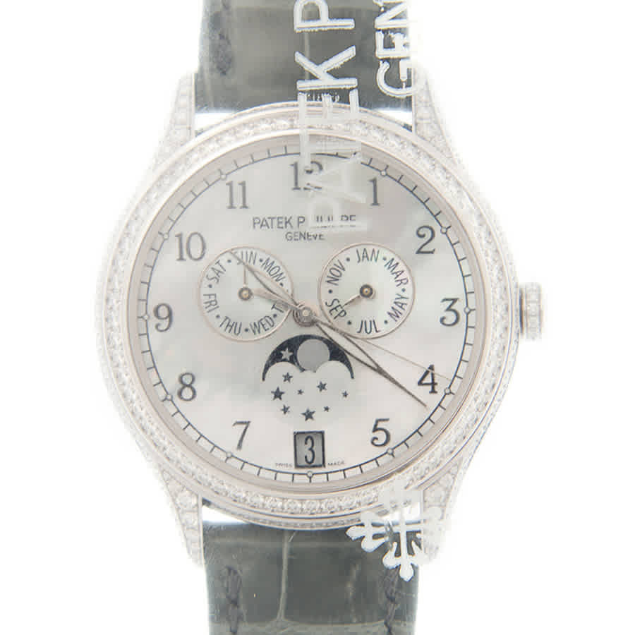 Patek Philippe Grand Complications Automatic Diamond White Dial Watch 4948G-010