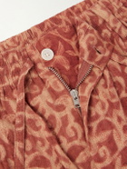 Kardo - Milo Shibori Straight-Leg Printed Cotton Shorts - Orange