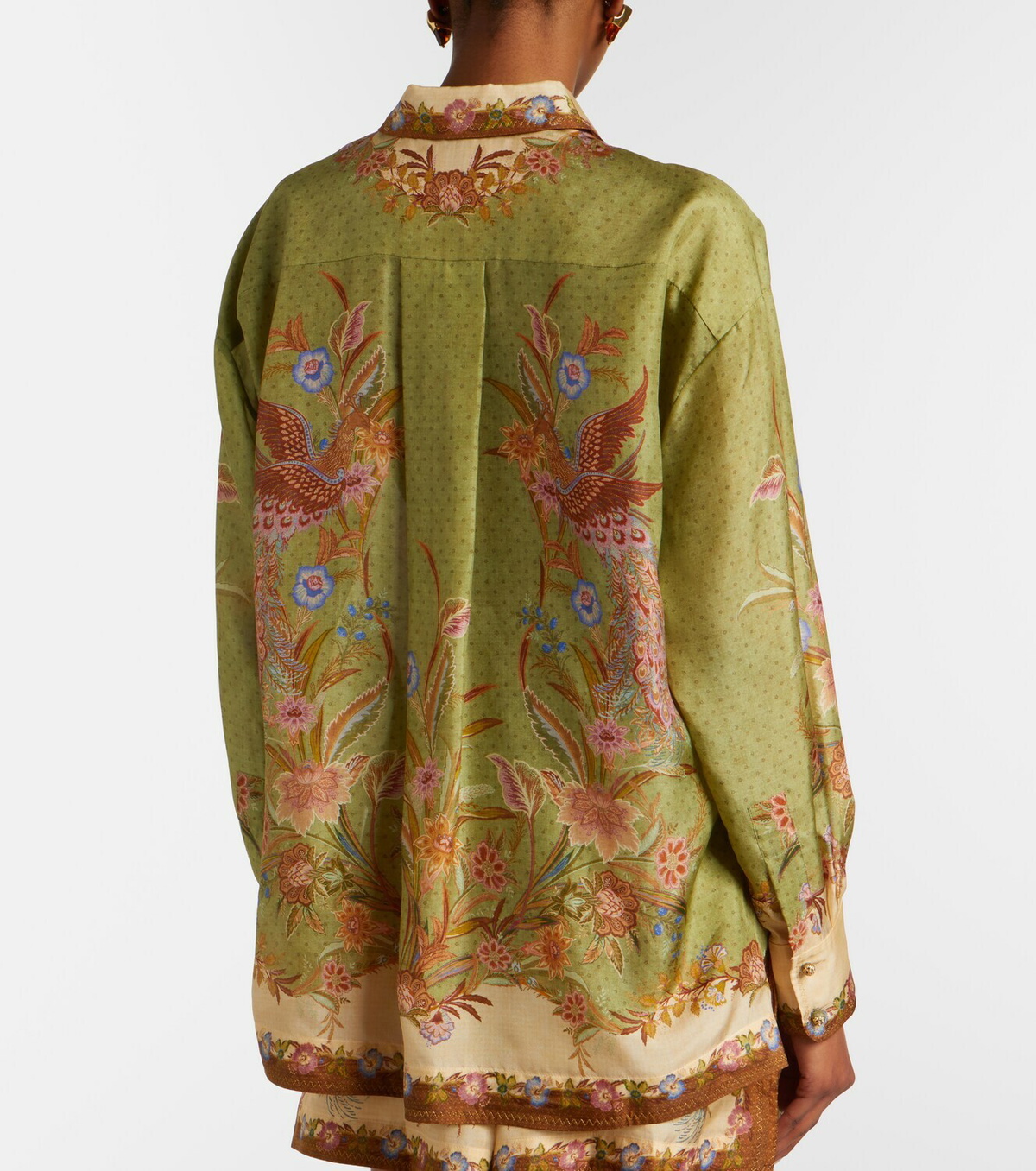 Zimmermann Indra printed silk shirt