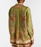 Zimmermann Indra printed silk shirt