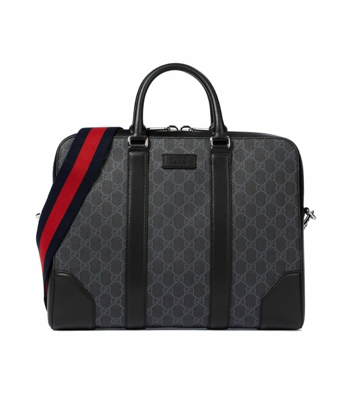 Photo: Gucci - GG Supreme canvas briefcase