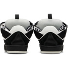 Lanvin Black & White Bicolor Curb Sneakers